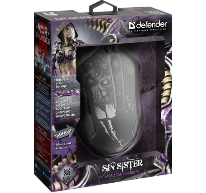 Gaming egér Sin'Sister GM-933 optikai 7200dpi