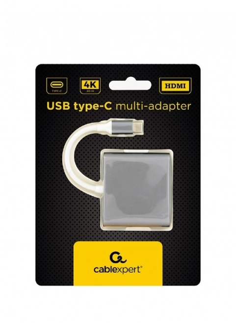 Szürke USB-C 3 az 1-ben adapter