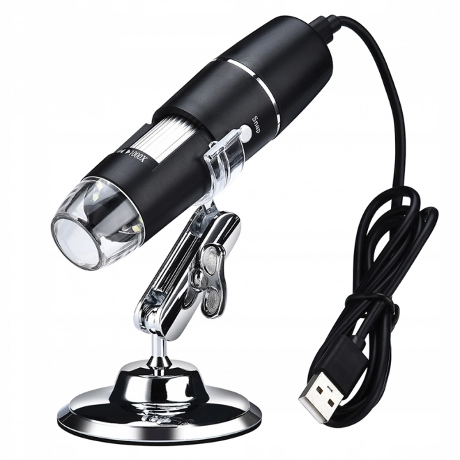 Professzionális digitális USB mikroszkóp 500x nagyítással és LED világítással