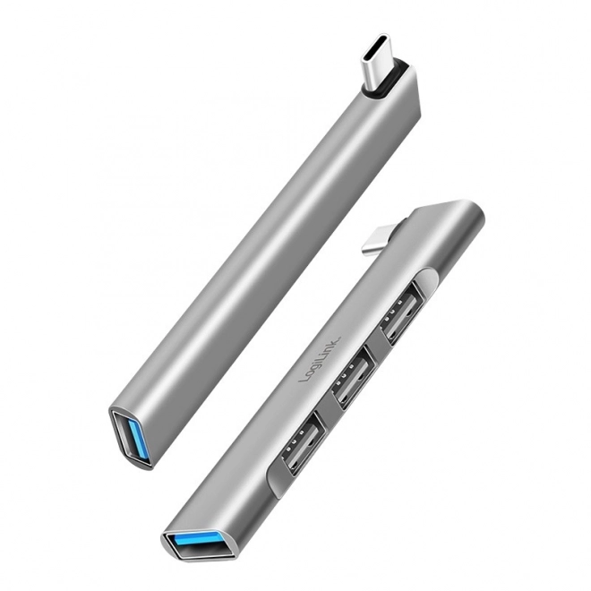 Elegáns USB-C HUB 1x USB-A 3.0-val és 3x USB-A 2.0-val