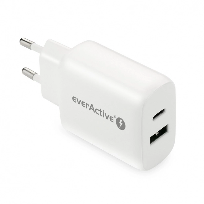 Fehér USB/USB-C gyorstöltő QC3.0 25W