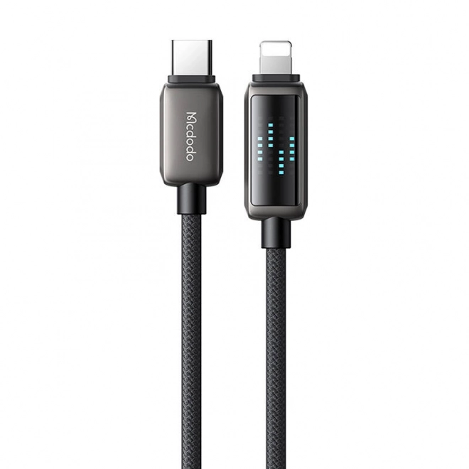 Mcdodo USB-C Lightning kábel LED kijelzővel 36W 1.2m