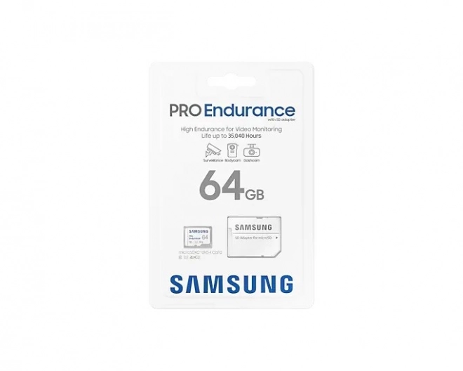 samsung pro endurance 64gb memóriakártya adapterrel