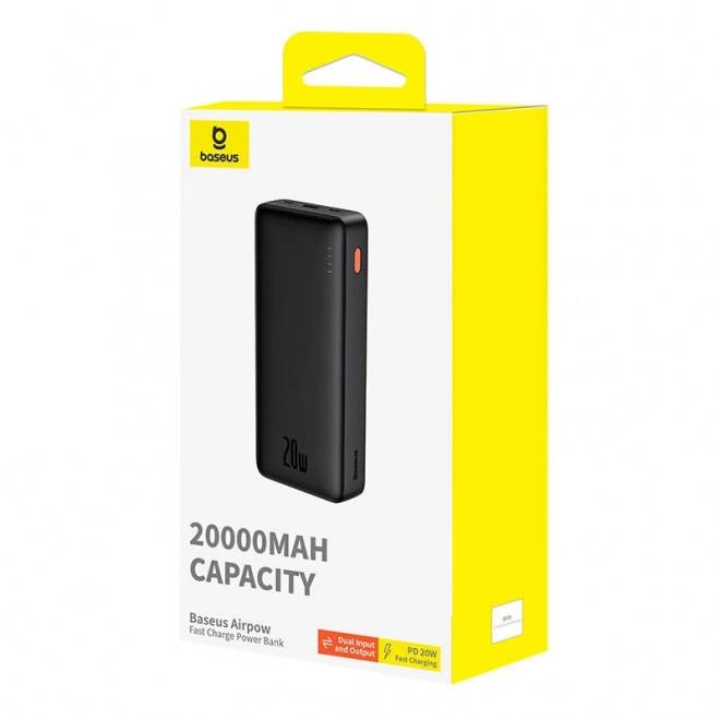 Baseus Airpow 20 000 mAh powerbank fekete