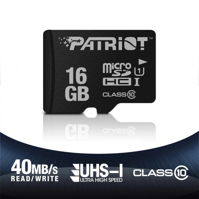 Patriot MicroSDHC 16GB LX sorozat