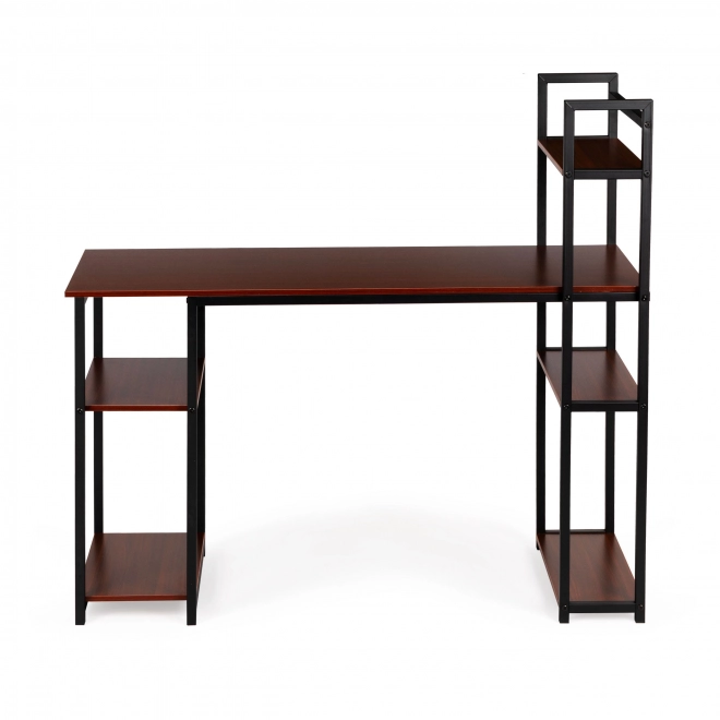 Modernhome loft stílusú íróasztal világos tölgy sötét bronz