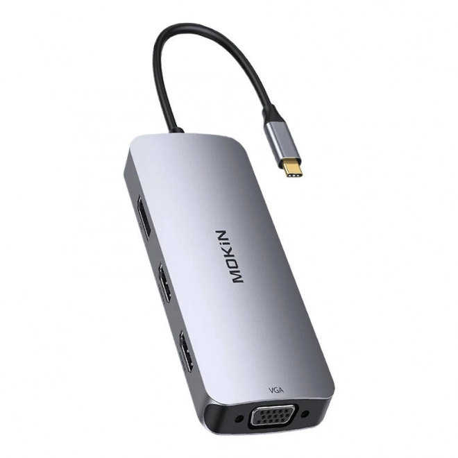 8 az 1-ben HUB MOKiN USB-C VGA+2xHDMI