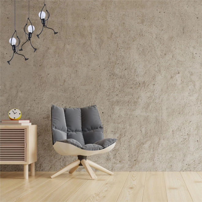 Loft mennyezeti lámpa fekete színben, LED típus
