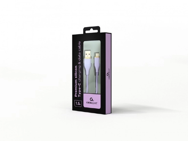 Usb a - Usb c lila kábel 1.5 méter