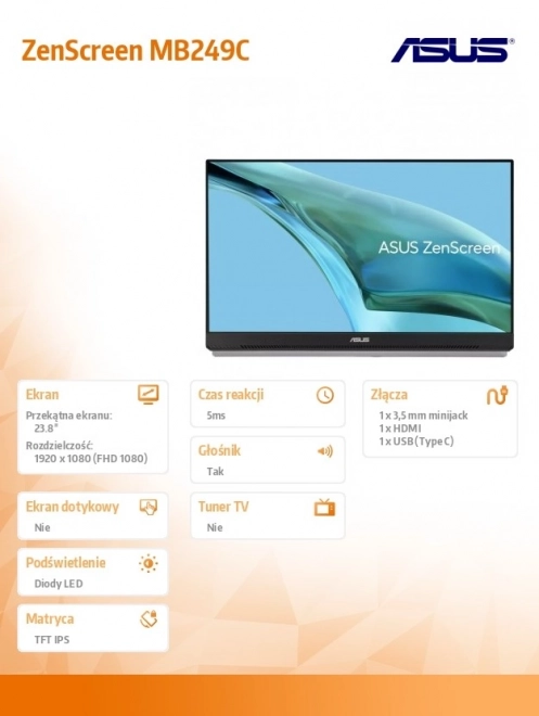 24 hüvelykes Monitor MB249C