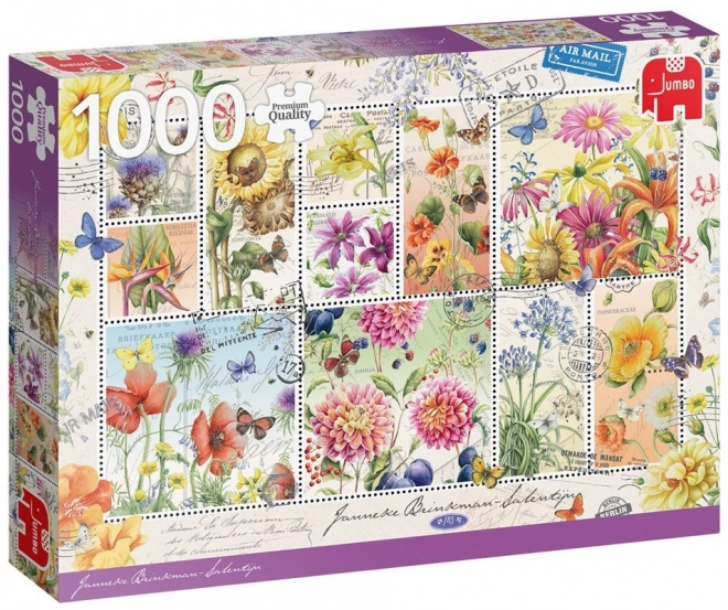 Jumbo puzzle nyári virágmintás 1000 darabos