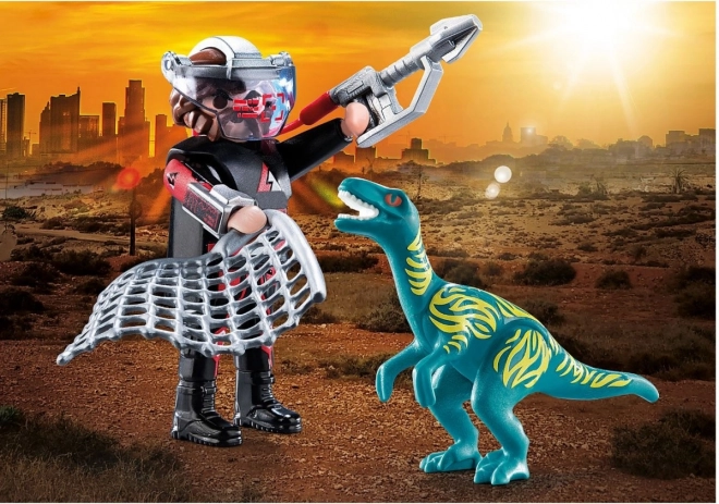 Playmobil duo csomag Velociraptor vadászat