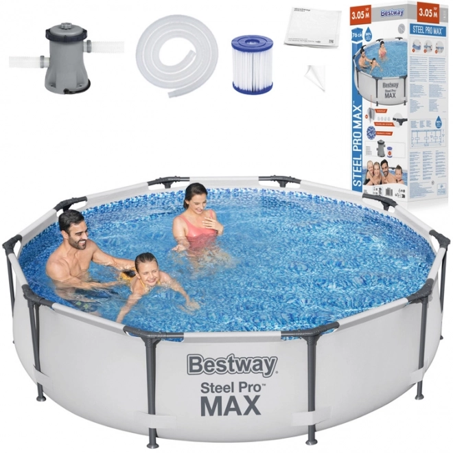 Bestway kör alakú keretes medence 305x76 cm