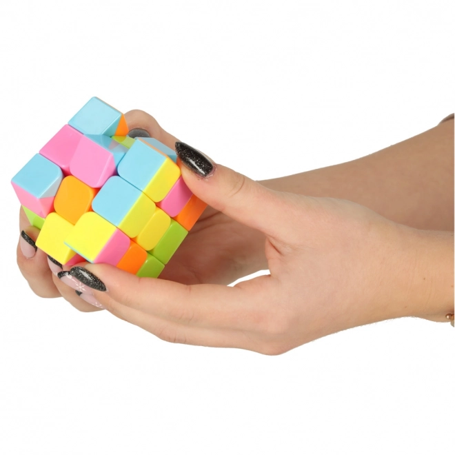 Logikai játék neon színű kirakó kocka 3x3x3