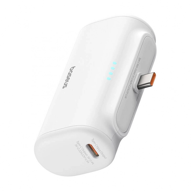 Baseus hordozható töltő 5000mAh USB-C fehér