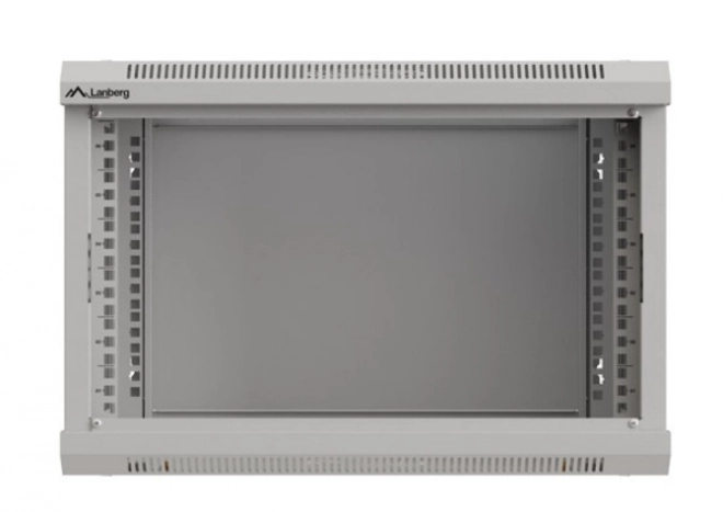 Lanberg 6U 540x350 szürke rack szekrény üvegajtós