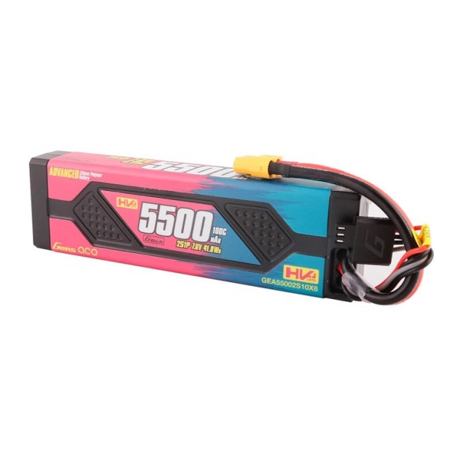 Gens Ace nagy teljesítményű Lipo akkumulátor 5500mAh 7,6V 100C