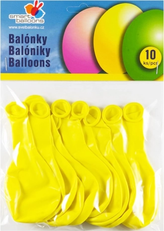 Felfújható sárga lufik 10 db