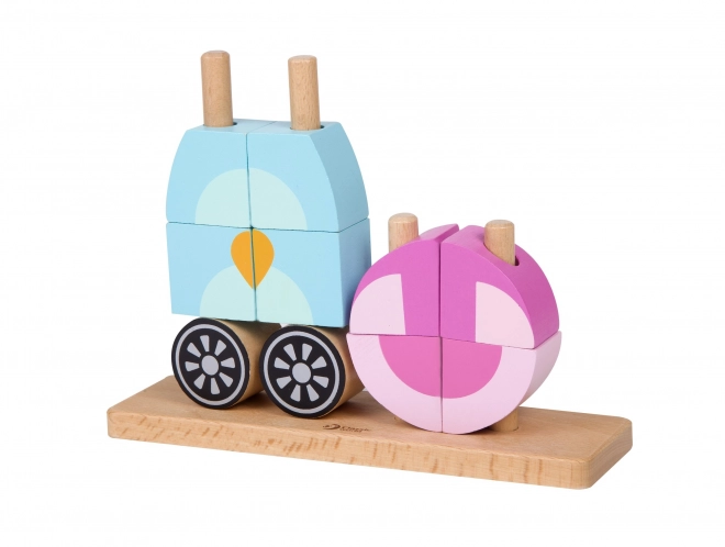 Fa puzzle - Bagoly építőjáték