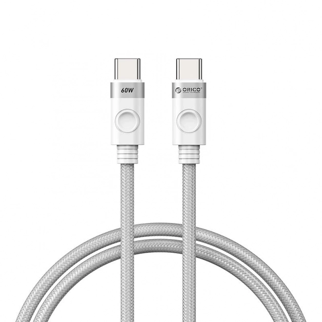 Orico USB-C - USB-C 60W töltőkábel fehér