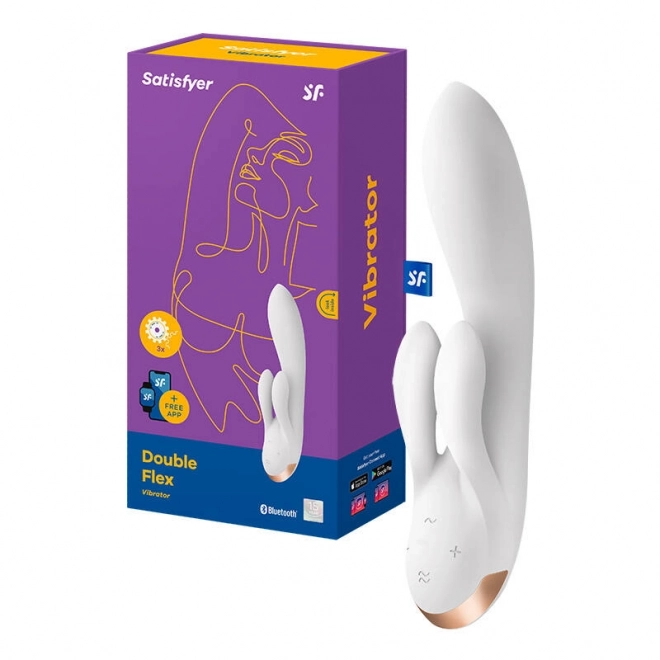 Satisfyer vibrátor dupla élvezet fehér színben