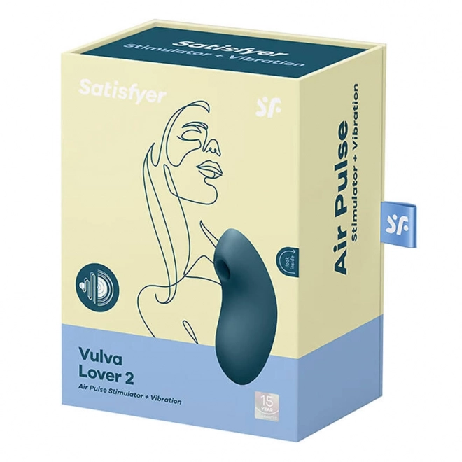 Satisfyer vulva lover 2 klitoris masszírozó (kék)