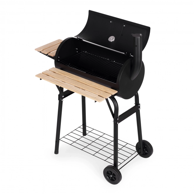 Nagy kerti grill hőmérővel és kéménnyel