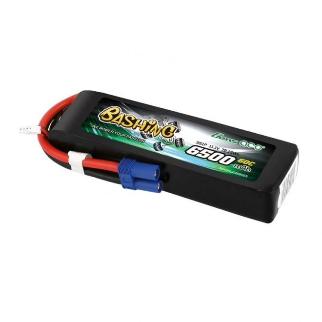 Gens Ace bashing 6500mah 11.1v 60c ec5 lipo akkumulátor