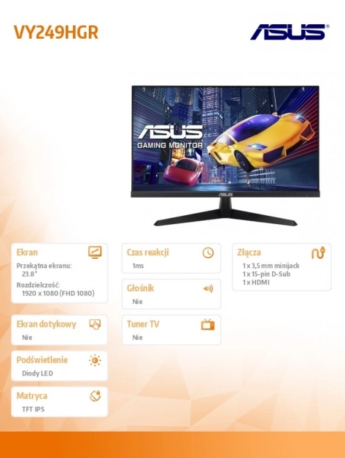 Monitor 23.8 hüvelyk FHD IPS 120Hz
