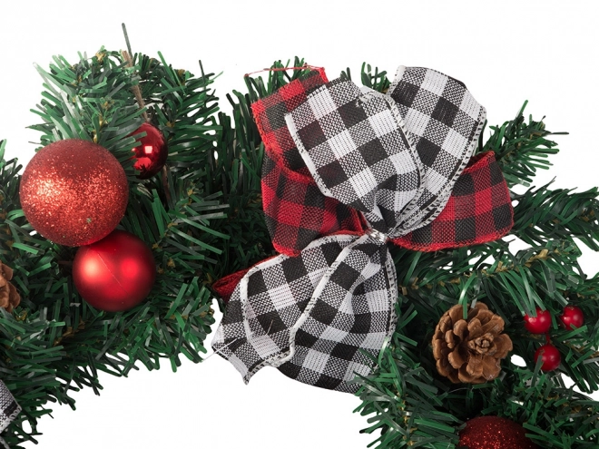 Karácsonyi díszítős girland ajtóra és falra