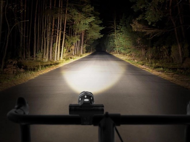 Led kerékpárlámpa szett első-hátsó T6