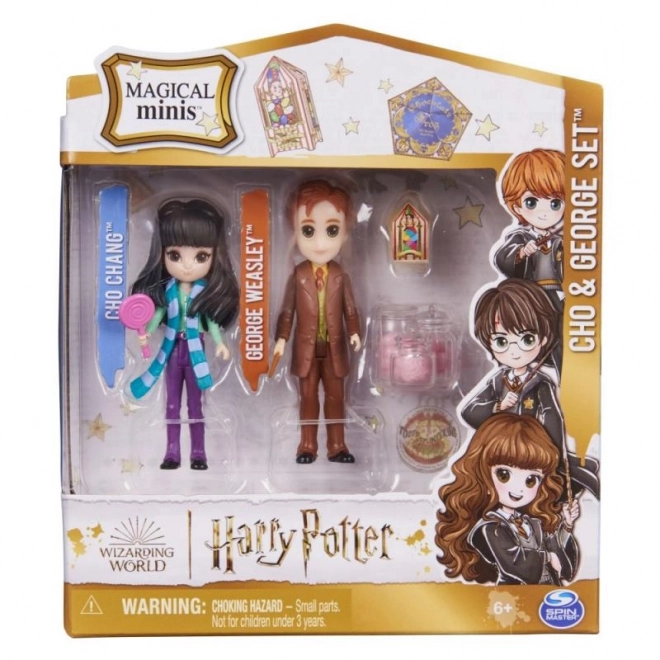 Harry Potter George és Cho dupla figurakészlet kiegészítőkkel