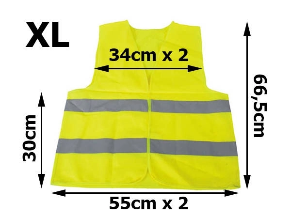 Reflex figyelmeztető mellény sárga méret XL