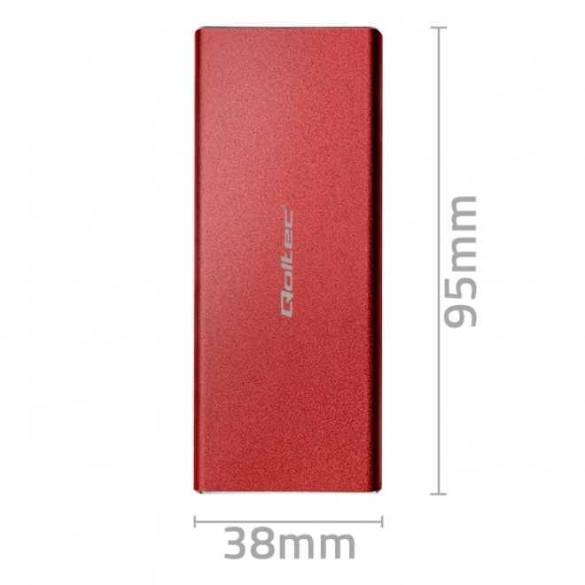 Vörös M.2 SSD tok USB 3.0 csatlakozóval