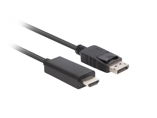 DisplayPort (M) - HDMI (M) kábel 5m fekete