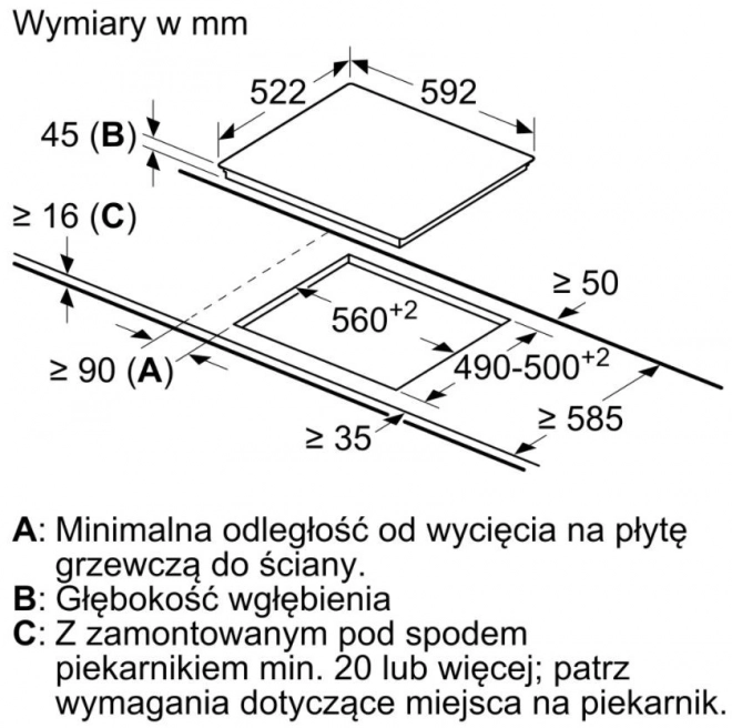 Kerámia főzőlap Bosch PKN631FP2E