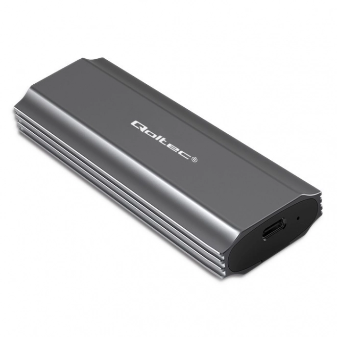 Qoltec hordozható M.2 SSD külső ház - akár 2TB, USB-C, SATA és NVMe támogatás