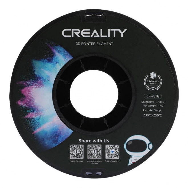 Creality átlátszó kék PETG filament