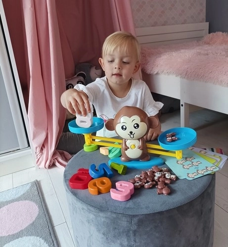 Játék mérleg bagoly formában – Majmocska