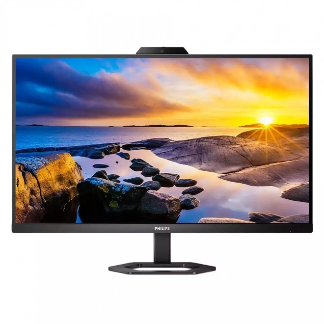 Monitor 27 hüvelykes IPS, HDMI, DP, USB-C, pivot, kamerával és hangszórókkal