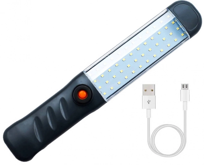Nagy teljesítményű műhelylámpa 48 LED COB USB mágneses akkus