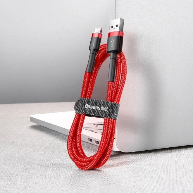 Baseus Cafule USB-C kábel 3m - Piros