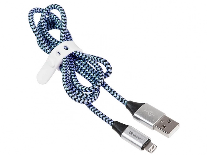 Czarno-niebieski USB 2.0 iPhone lightning kábel