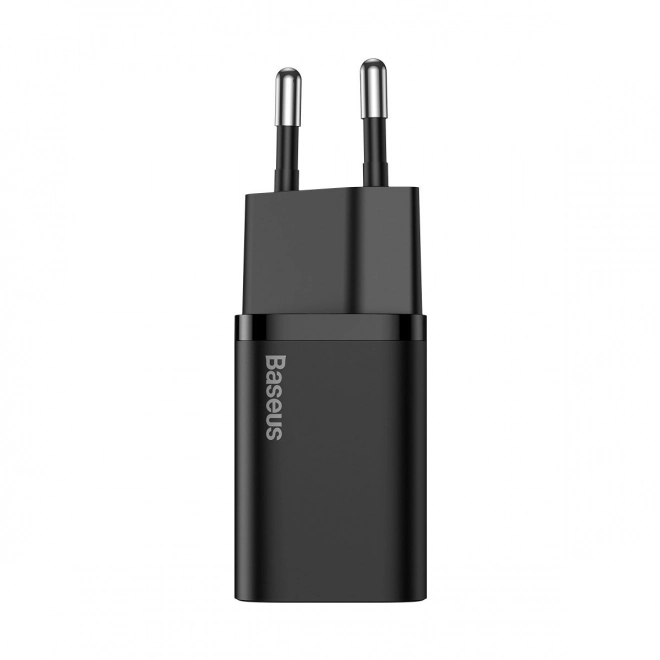 Baseus Super Si gyorstöltő 1C 25W USB-C kábellel 1m fekete