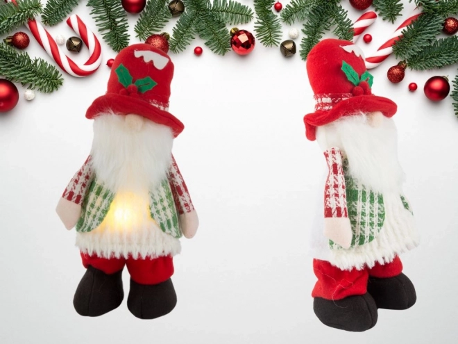 Szellem karácsonyi kobold LED világítással 30 cm