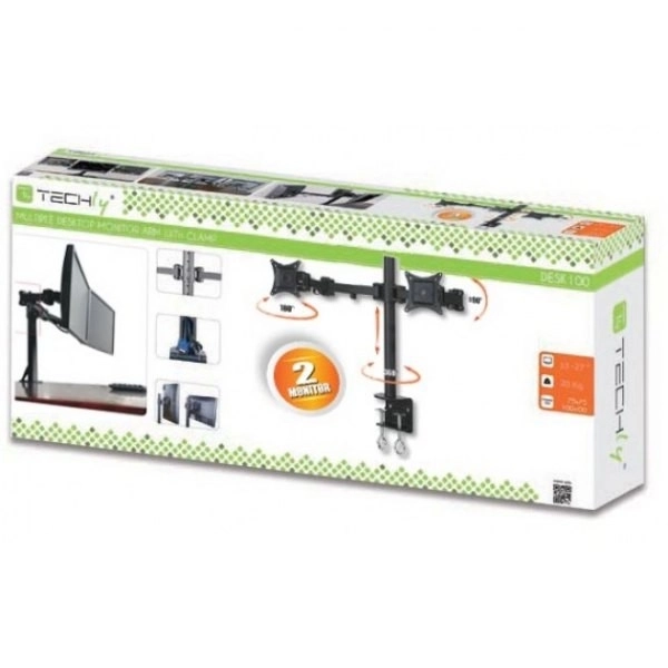 Kétszeres asztali tartó LCD/LED 13-27 inch kétszer 2x10 kg