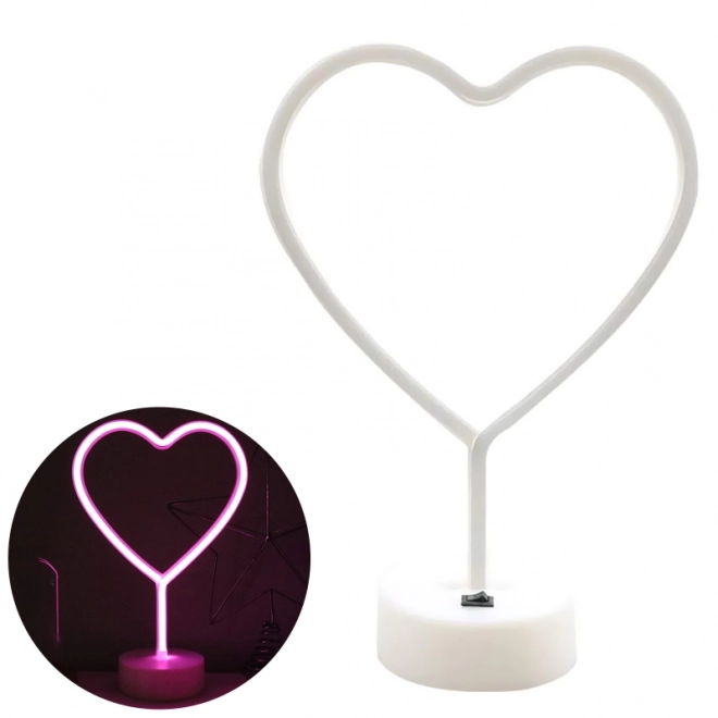 Dekoratív LED neon lámpa - Szív