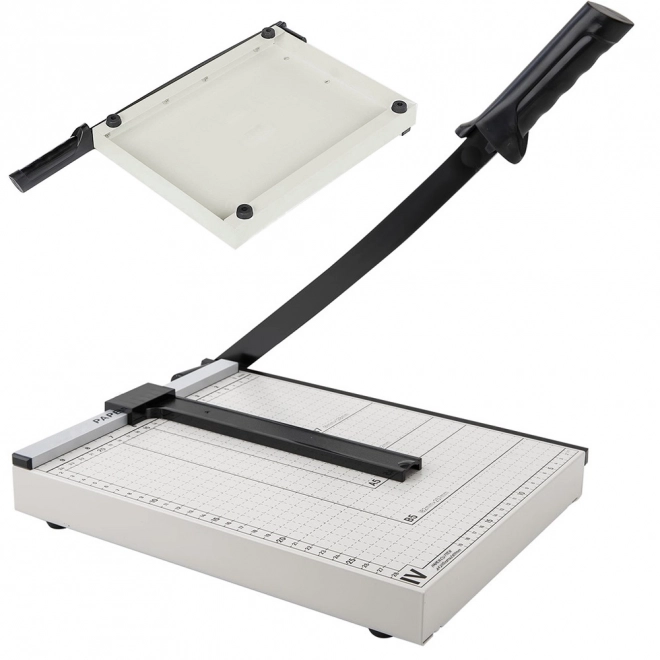 Papírvágó guillotine fém mércével B7-A4 méretekhez