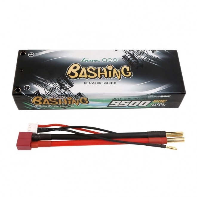 Gens ace lipo akkumulátor 5500mAh 2S 7,4V 60C T-csatlakozóval