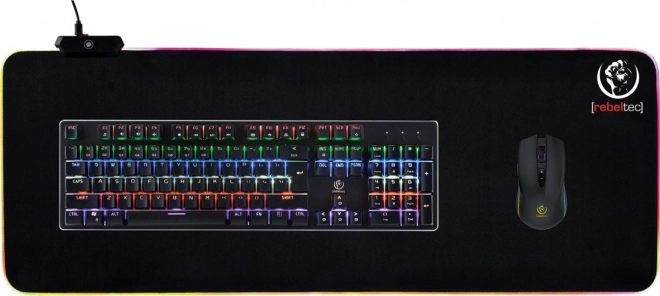 Slider hosszú LED egérpad HUB-bal